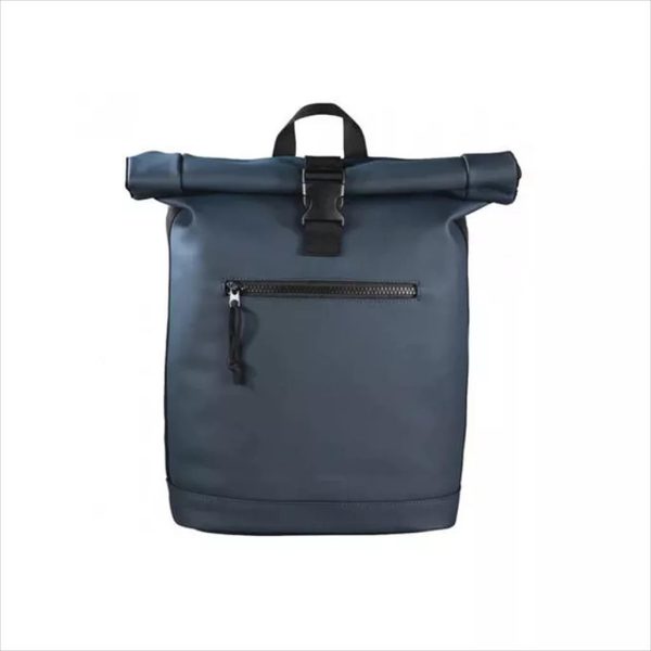 BAG HAMA "Merida" Roll-Top BACKPACK DARK BLUE 40cm (15,6" LAPTOP), 216495 31096