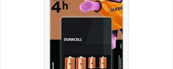 Battery CHARGER DURACELL CEF14 w/2xAA 1300mAh and 2*AAA 750mAh, NIMH, 1.2V