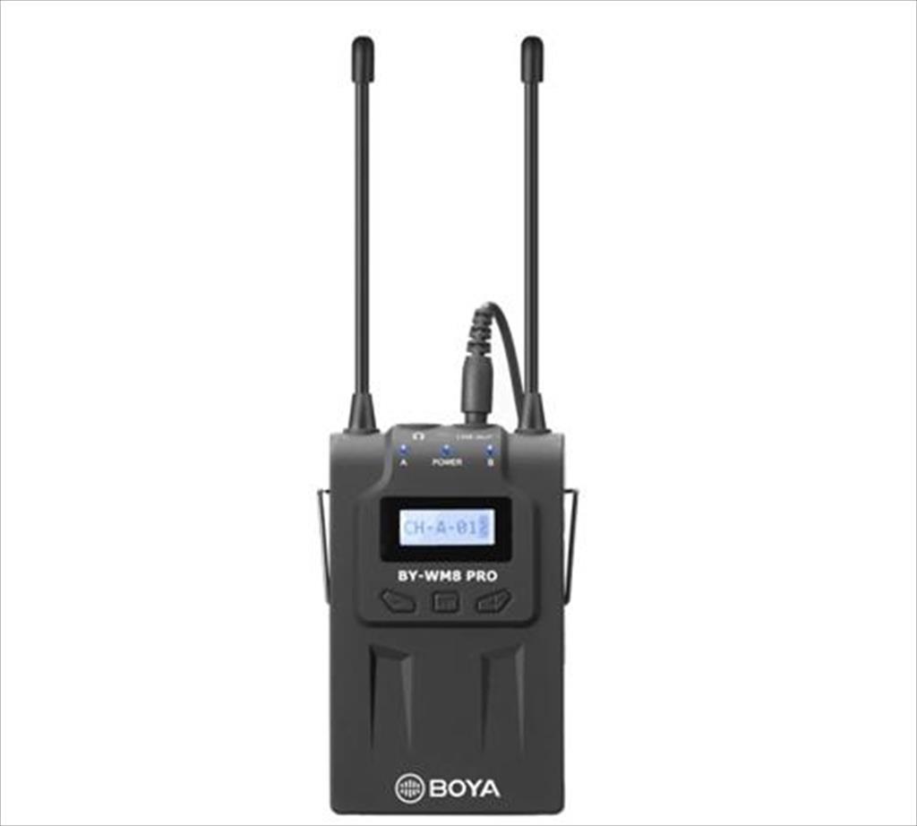 MICROPHONE WIRELESS SYSTEM BOYA UHF Dual-Channel, up to 100m, BY-WM8 Pro-K1 51118