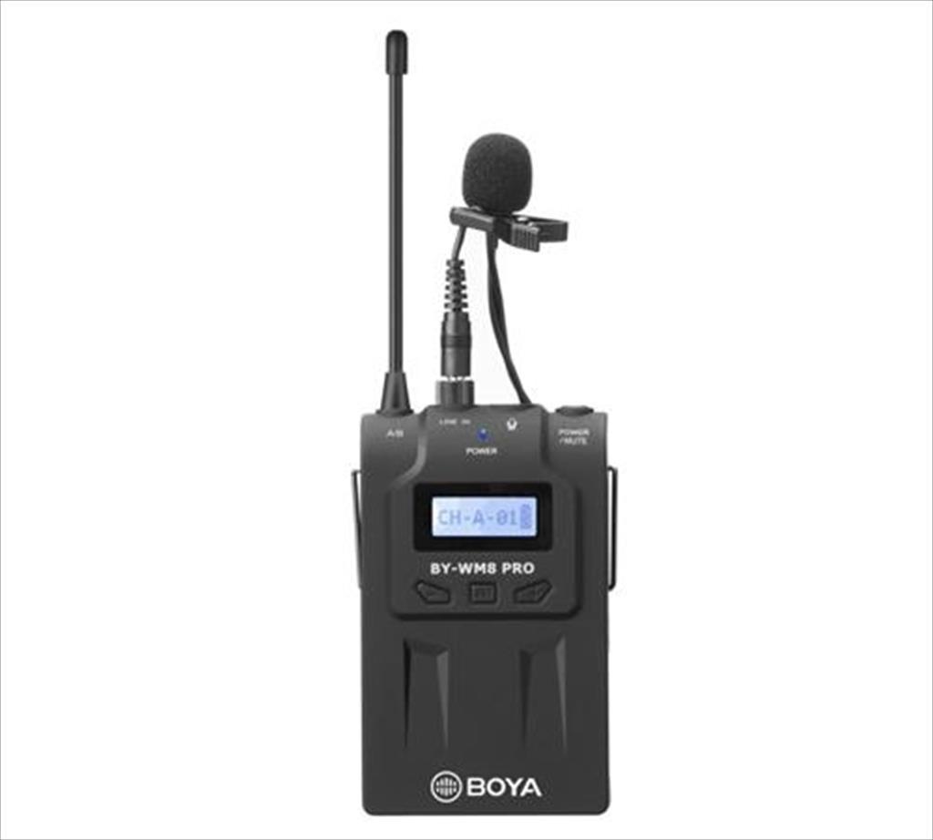 MICROPHONE WIRELESS SYSTEM BOYA UHF Dual-Channel, up to 100m, BY-WM8 Pro-K1 51118