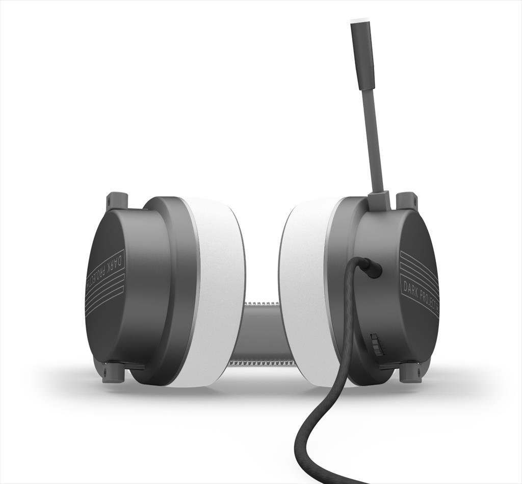 HEADPHONES DARK PROJECT Wired Gaming-Headset VEXO w/Mic, 50mm neodymium driver, 1x3.5mm, Gray 41395