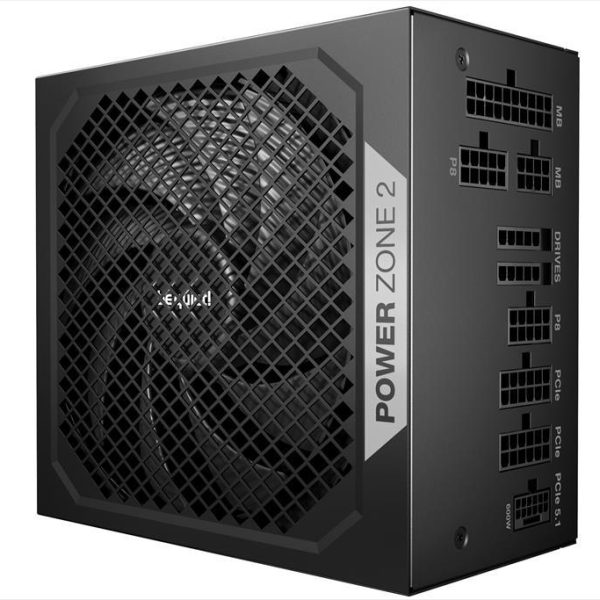 PSU 850W BE QUIET! POWER ZONE 2 80 Plus PLATINUM FULL MODULAR, w/ 90° angled 12V-2x6, BP007EU 26315