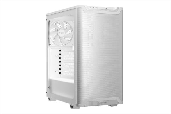 Case be quiet! atx mid-tower pure base 501 airflow window, 2x140mm pure wings 3, white bgw75