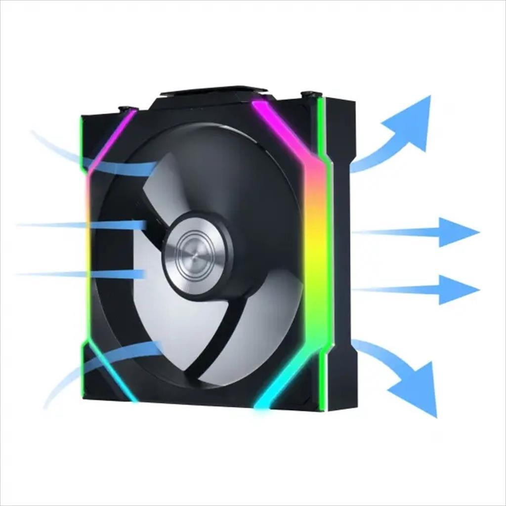 COOLERS CASE FAN 3x120mm LIAN LI UNI FAN SL w/ L-Wireless controller, 120 A-RGB PWM, Black, 12SL1W3B 36672