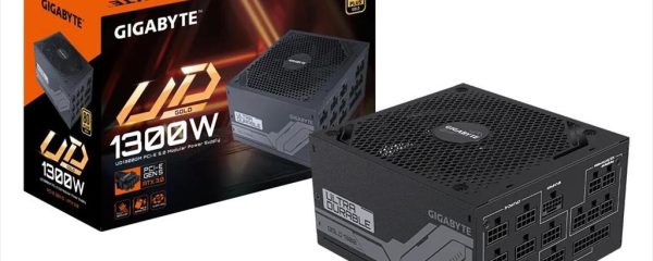 PSU 1300W GIGABYTE UD1300GM PG5 80 PLUS GOLD w/PCIE 5.0, FULL MODULAR, BLACK, GP-UD1300GM PG5