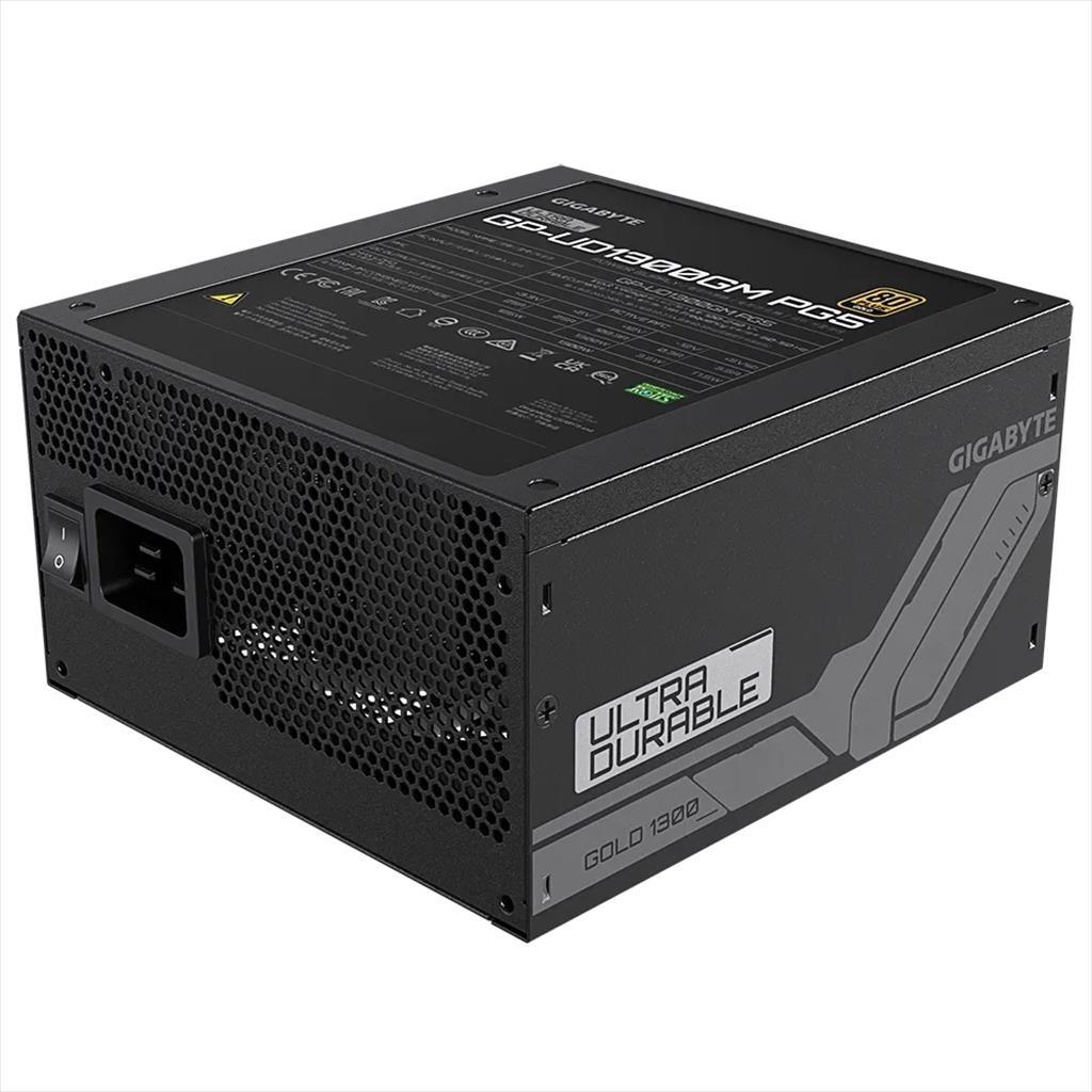 PSU 1300W GIGABYTE UD1300GM PG5 80 PLUS GOLD w/PCIE 5.0, FULL MODULAR, BLACK, GP-UD1300GM PG5 26327