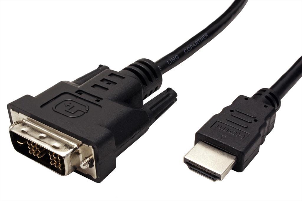 CABLES MONITOR DVI-D to HDMI M-M 2M Secomp 13523