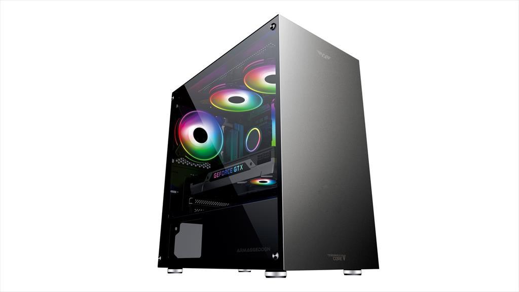 CASE ARMAGGEDDON microATX TESSARAXX CORE V BLACK, w/WINDOW 02583