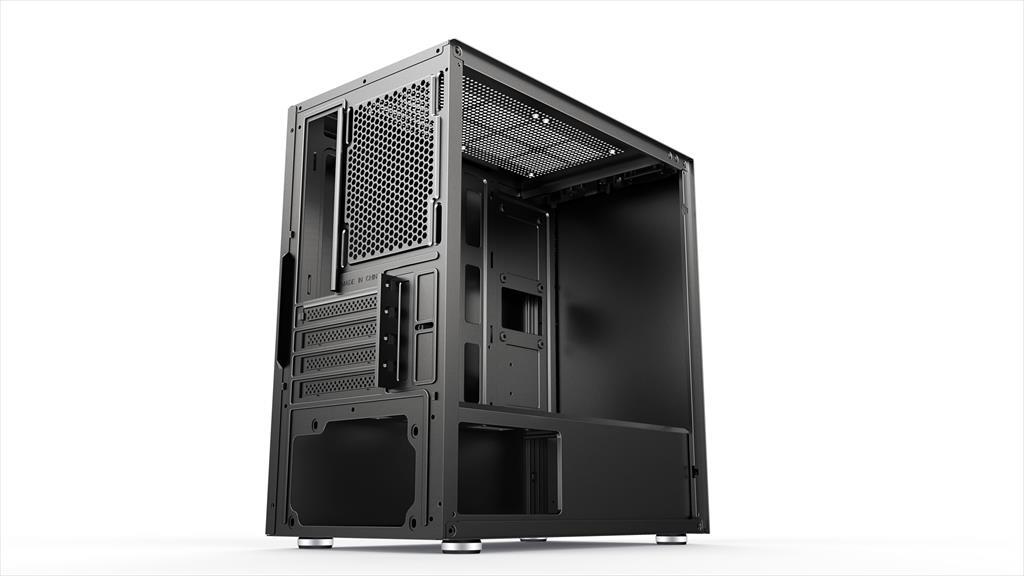 CASE ARMAGGEDDON microATX TESSARAXX CORE V BLACK, w/WINDOW 02583
