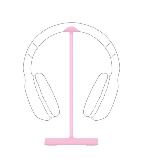 Headphones stand sonicgear hpx-100, mobile phone stand, abs, pink