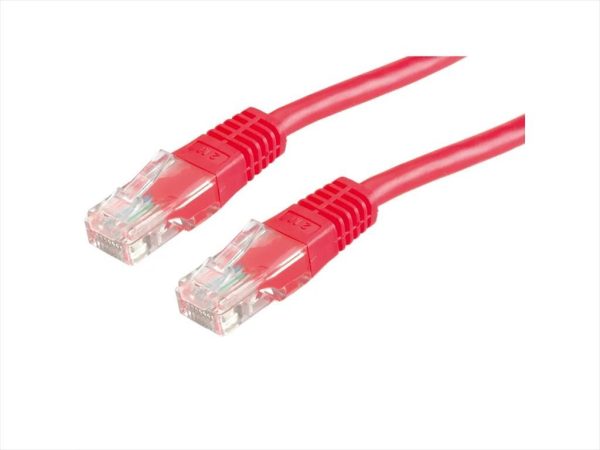 Cables net patch utp cat6 0,5m red secomp