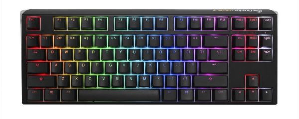 KEYBOARD MECHANICAL DUCKY ONE 3 CLASSIC RGB TKL PBT Double-shot keycaps HOT-SWAPPABLE Cherry MX Speed Silver, DKON2187ST-PUSPDCLAWSC1