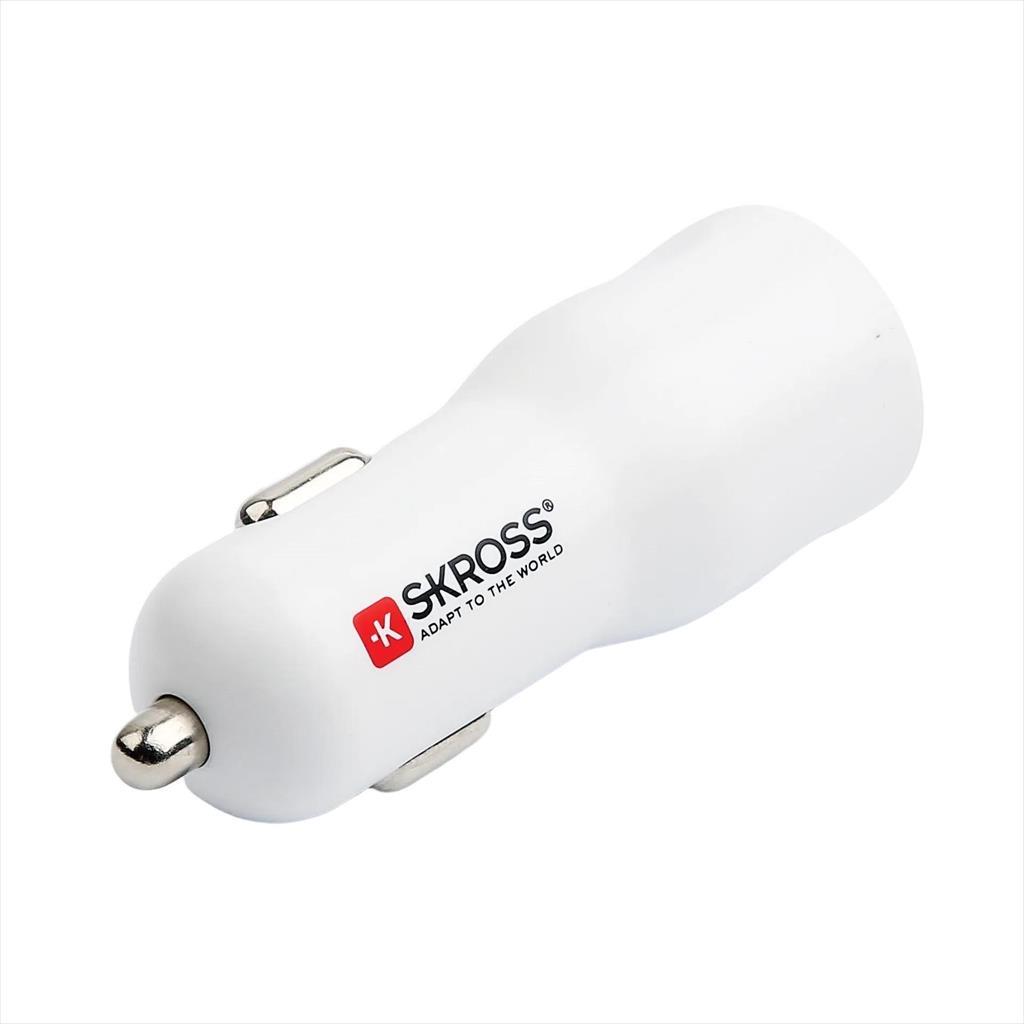PHONE CAR CHARGER SKROSS DUAL PORT (USB-A + Type-C) 20W, SKCHCA0120WPDCN 29236