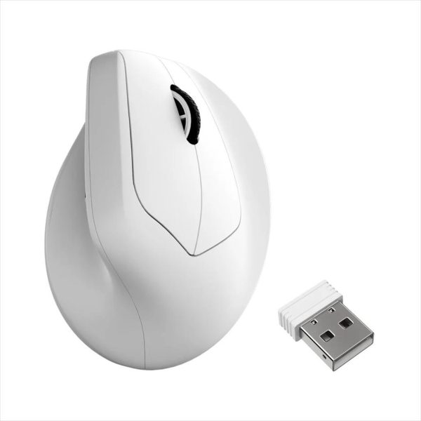 MOUSE WIRELESS KEYCHRON M5 Ergonomic White, w/bluetooth, 30000 DPI PixArt PAW3950 sensor, 8KHz, M5-A24 07559