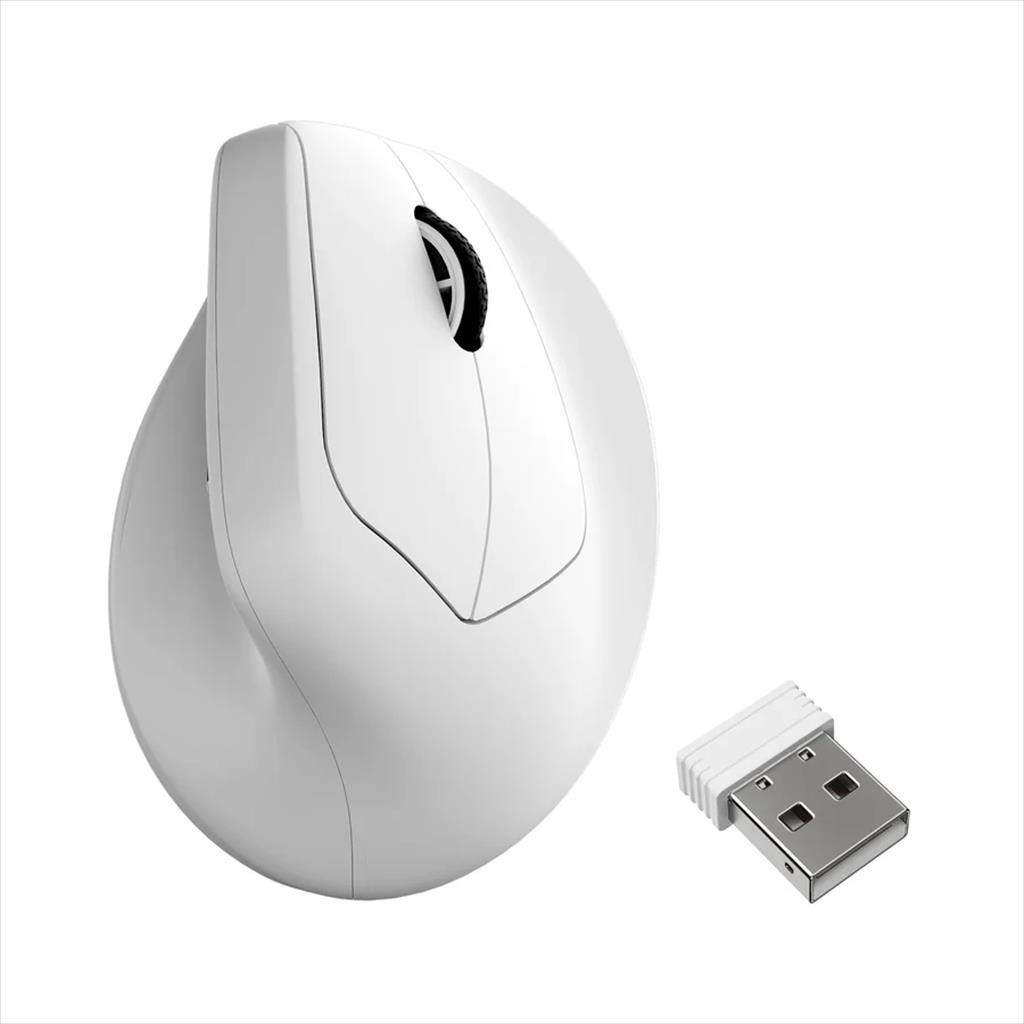 MOUSE WIRELESS KEYCHRON M5 Ergonomic White, w/bluetooth, 30000 DPI PixArt PAW3950 sensor, 8KHz, M5-A24 07559