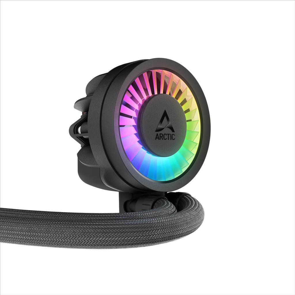 COOLERS CPU AIO ARCTIC LIQUID FREEZER III PRO 240 Black, 2x120mm P12 PRO PWM PST A-RGB fans (3000 RPM), ACFRE00182A 36691