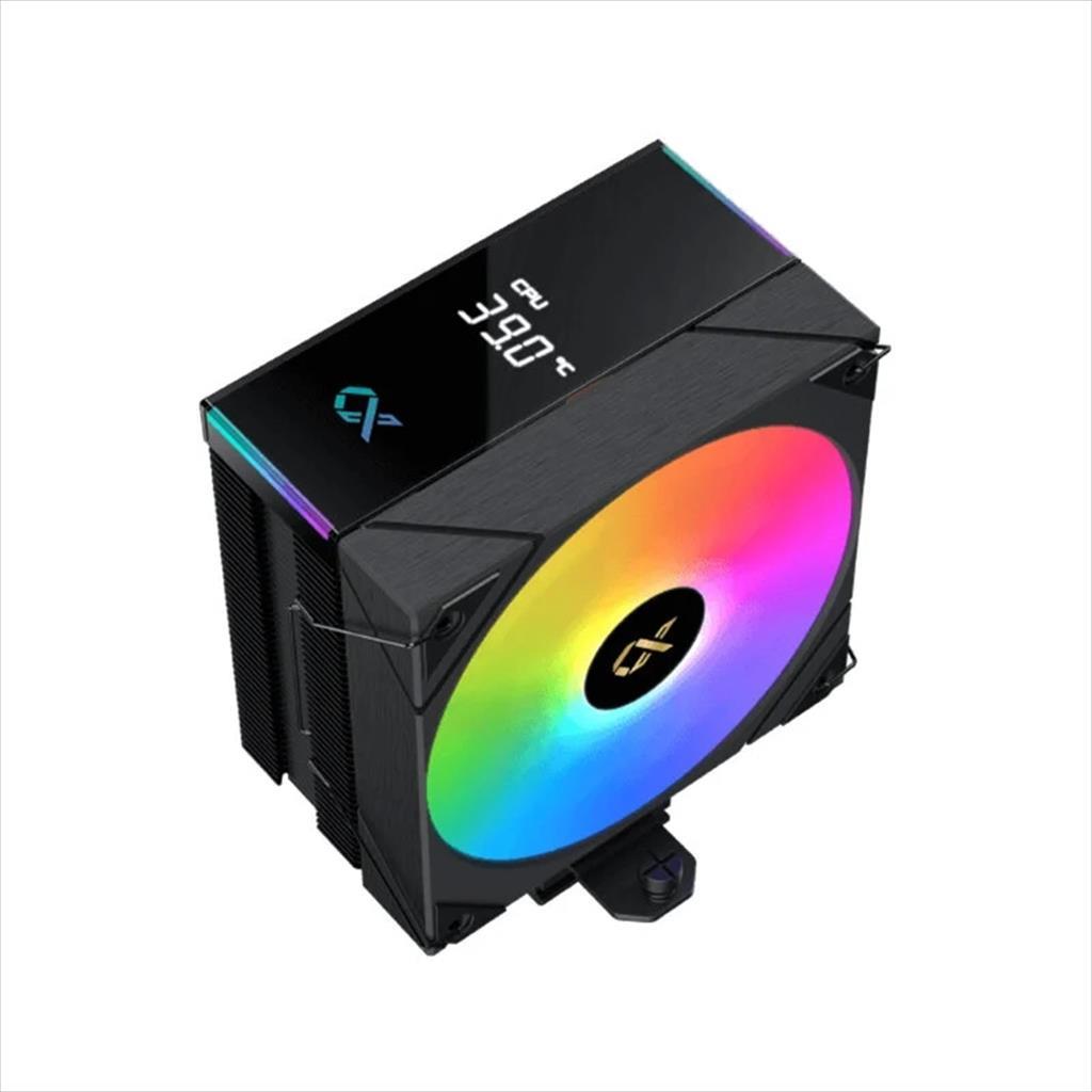 COOLERS CPU XIGMATEK AK4 DIGITAL, w/display top cover, 4 HEAT PIPES, ARGB PWM FAN, Intel LGA 1700/1200/115x, AMD AM5/AM4, TDP 210W, Black, EN45882 36701
