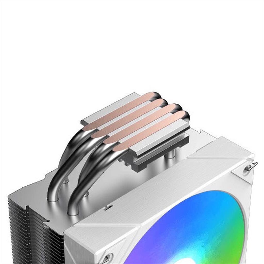 COOLERS CPU XIGMATEK AK4 DIGITAL ARCTIC, w/display top cover, 4 HEAT PIPES, ARGB PWM FAN, Intel LGA 1700/1200/115x, AMD AM5/AM4, TDP 210W, White, EN45899 36702