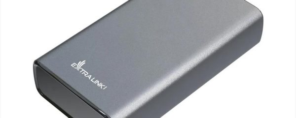 POWER BANK EXTRALINK EPB-126 20000mAh (45W Fast charge)  w/digital display, input (USB-C) /output(USB-A), Silver