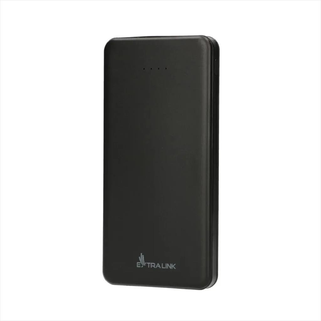 POWER BANK EXTRALINK EPB-078B 10000mAh Dual input (Micro-USB, USB-C) /output( 2x USB-A), Black 34104