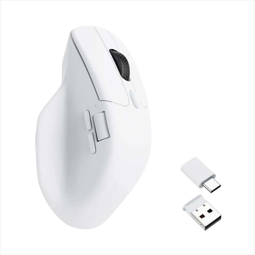 MOUSE WIRELESS USB KEYCHRON M6 WHITE, w/bluetooth, 26000 DPI, 1000Hz, M6-A3 07463