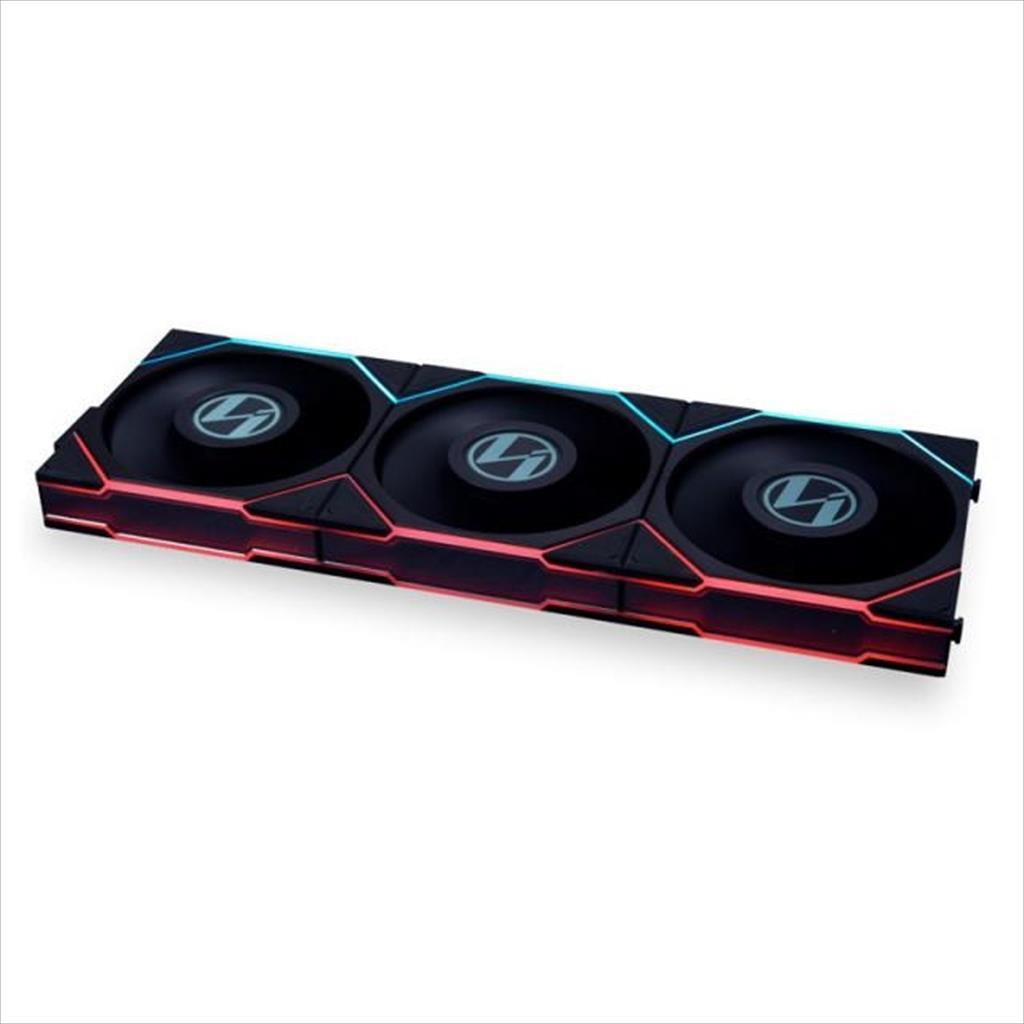 COOLERS CASE FAN 3x120mm LIAN LI UNI FAN TL LCD 120 A-RGB 1900 RPM PWM, w/Controller, Black, 12TLLCD3B 36544