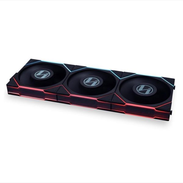 COOLERS CASE FAN 3x120mm LIAN LI UNI FAN TL LCD 120 Reverse Blade A-RGB 1900 RPM PWM, w/Controller, Black, 12RTLLCD3B 36546