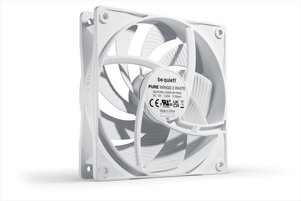 COOLERS CASE FAN 120mm BE QUIET! PURE WINGS 3 High Speed PWM White 2.100rpm, DURABLE RIFLE BEARING, BL111 36593