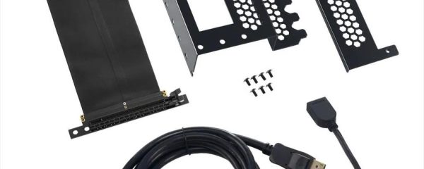 GPU HOLDER vertical bracket KIT CableMod WITH RISER CABLE 200mm, HDMI and  DP cable, CM-VPB-HDK-R