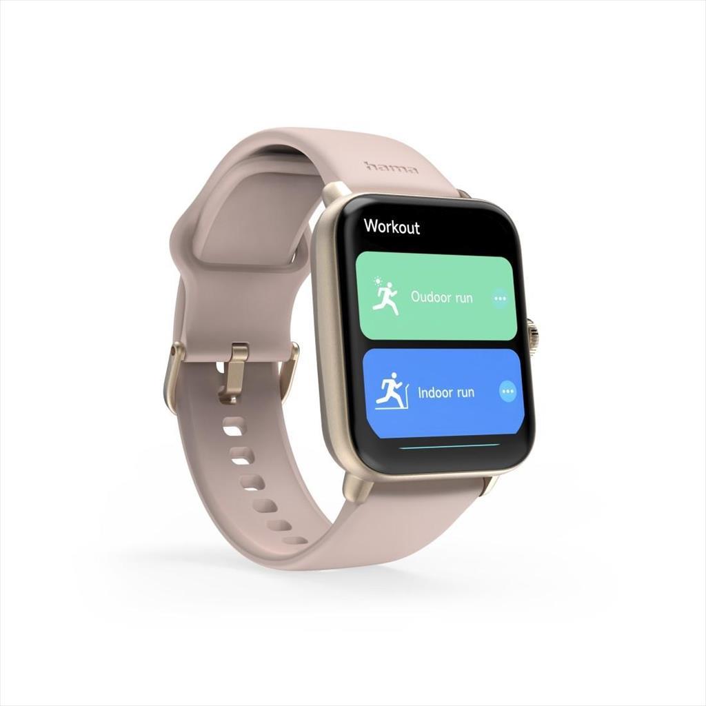 SMARTWATCH HAMA 6010 WATCH 1.65" TFT display Phone Function, Pink 178620 43149
