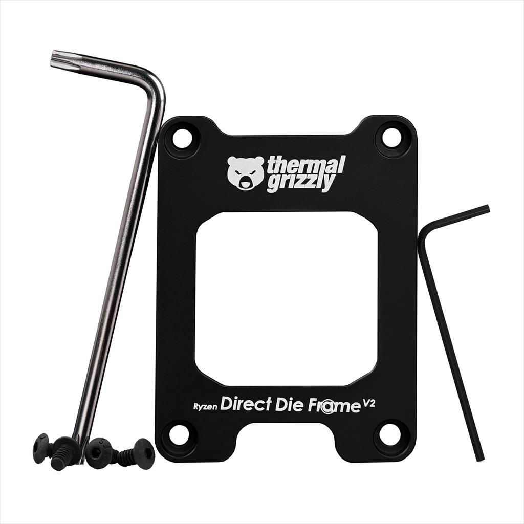 DIRECT DIE CPU FRAME Thermal Grizzly Anodized aluminum Ryzen 7000 Black TG-DDF-R7000-V2 36600