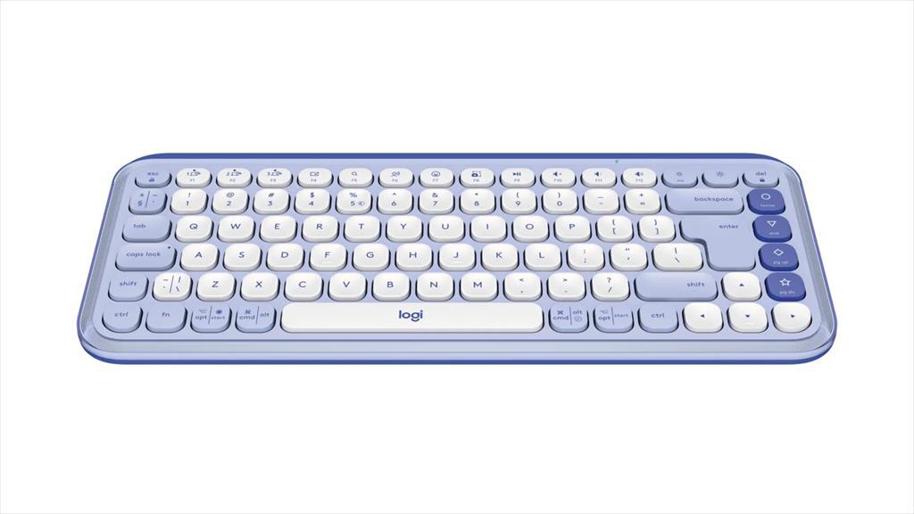 KEYBOARD BLUETOOTH LOGITECH POP Icon Keys Lilac & Off White 920-013074 08730
