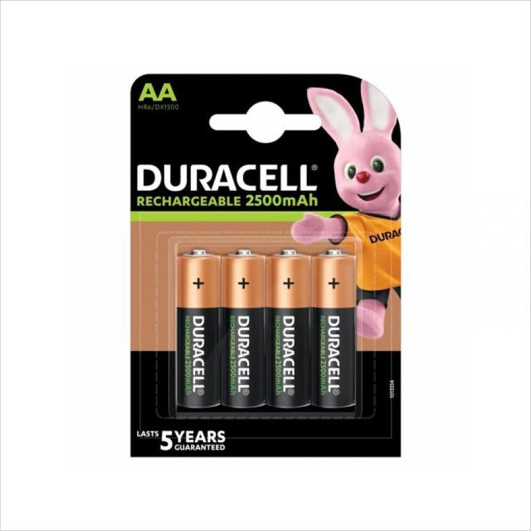 Battery DURACELL Rechargeable 4xAA R6 1.2V 2500mAh NiMH 4pcs pack blister