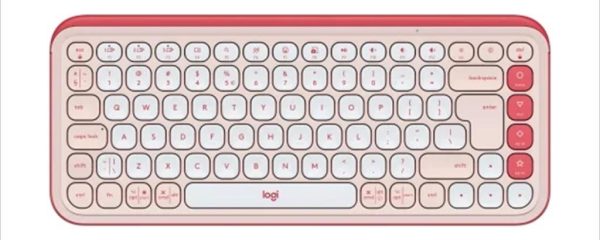 KEYBOARD BLUETOOTH LOGITECH POP Icon Keys Rose & Off White 920-013073