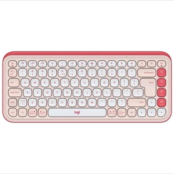 KEYBOARD BLUETOOTH LOGITECH POP Icon Keys Rose & Off White 920-013073 08750