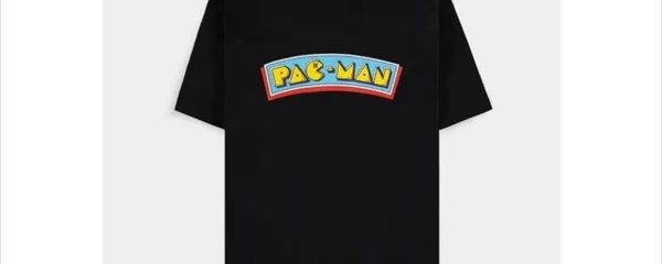 T-SHIRT PAC-MAN (LOGO), Black Size XL