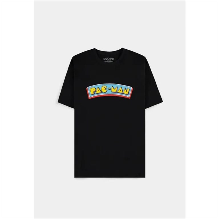 T-SHIRT PAC-MAN (LOGO), Black Size XL