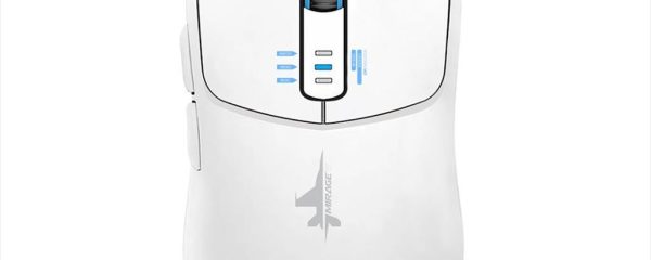 MOUSE WIRELESS USB ARMAGGEDDON MIRAGE V WHITE, 10000 CPI, 82 g, 3 Mode connection (2.4GHZ, Bluetooth 5.0, Wired)