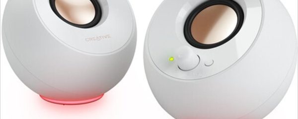 SPEAKERS 2.0 CREATIVE PEBBLE SE White, USB Type-C, bluetooth 5.3, RGB, (4.4W) 51MF1725AA001