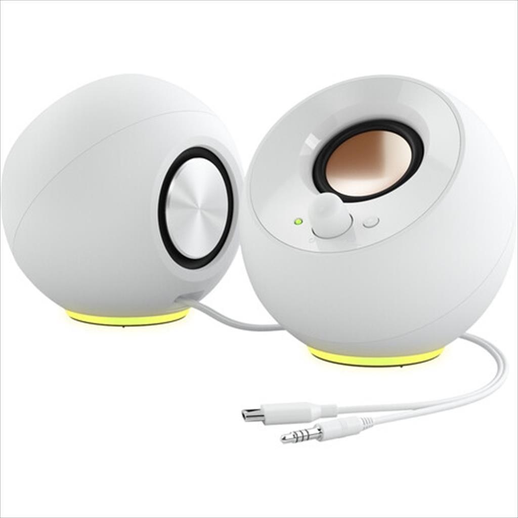 SPEAKERS 2.0 CREATIVE PEBBLE SE White, USB Type-C, bluetooth 5.3, RGB, (4.4W) 51MF1725AA001 28204