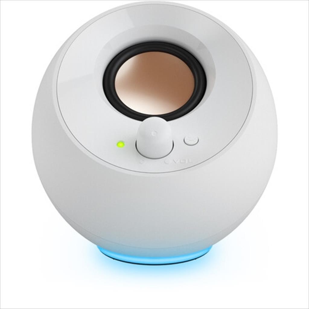 SPEAKERS 2.0 CREATIVE PEBBLE SE White, USB Type-C, bluetooth 5.3, RGB, (4.4W) 51MF1725AA001 28204