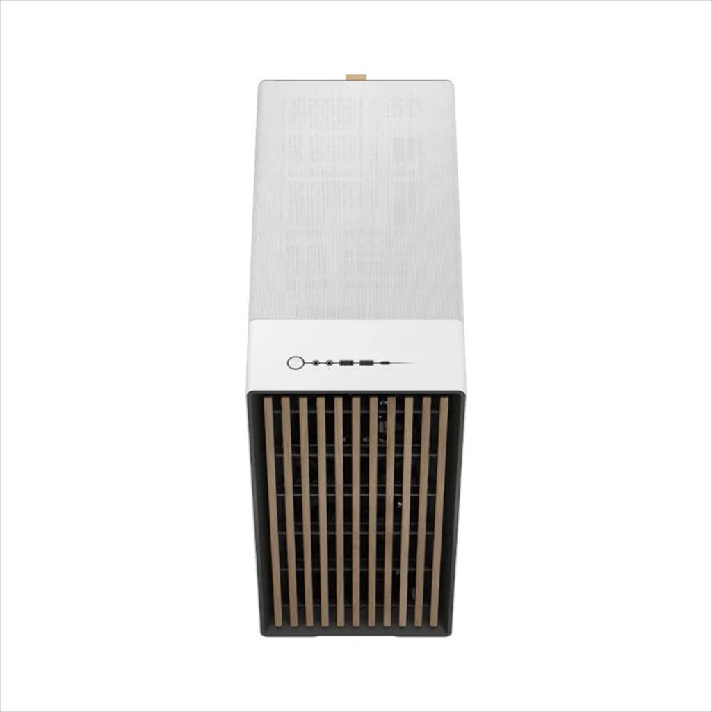 CASE FRACTAL DESIGN E-ATX Mid-Tower NORTH XL RC, 3x140mm Aspect 4-pin PWM fans, w/WINDOW, Front wood panel, Chalk White TG Clear, FD-C-NOR1X-06 02588