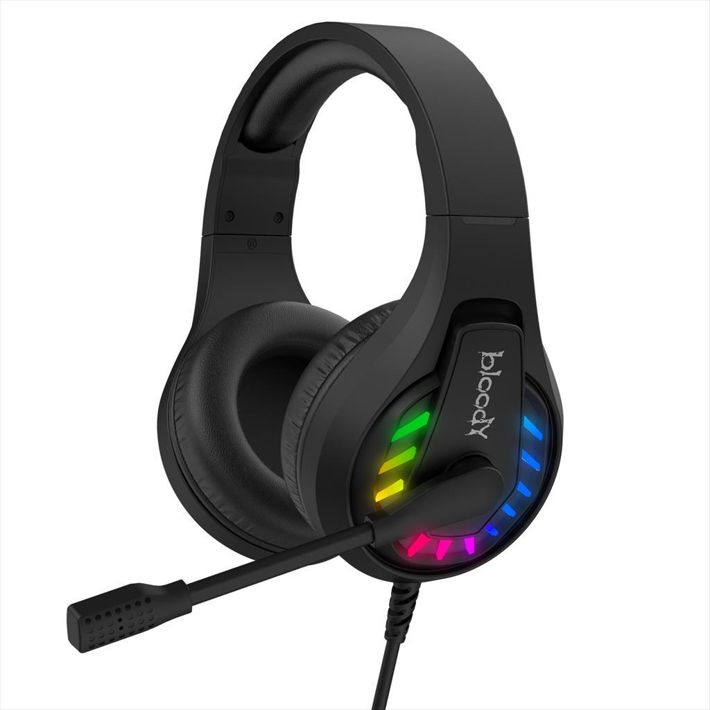 HEADPHONES A4TECH G230 Bloody Gaming 7.1 virtual, RGB, USB, Black 41432