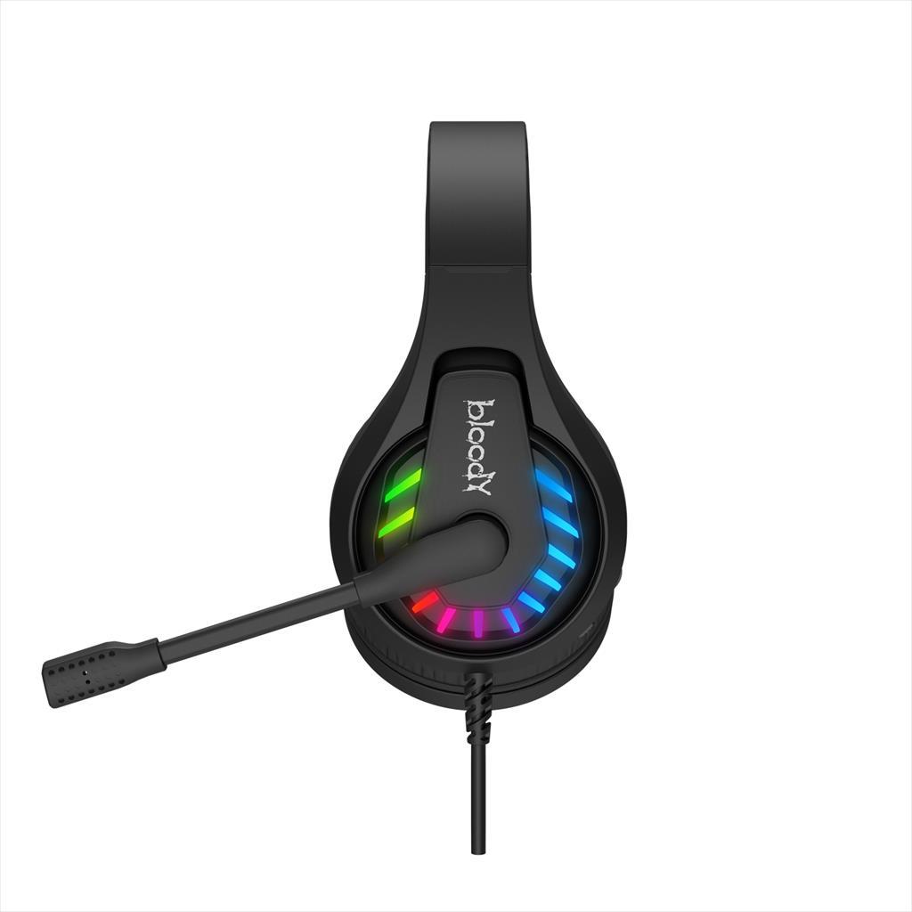 HEADPHONES A4TECH G230 Bloody Gaming 7.1 virtual, RGB, USB, Black 41432