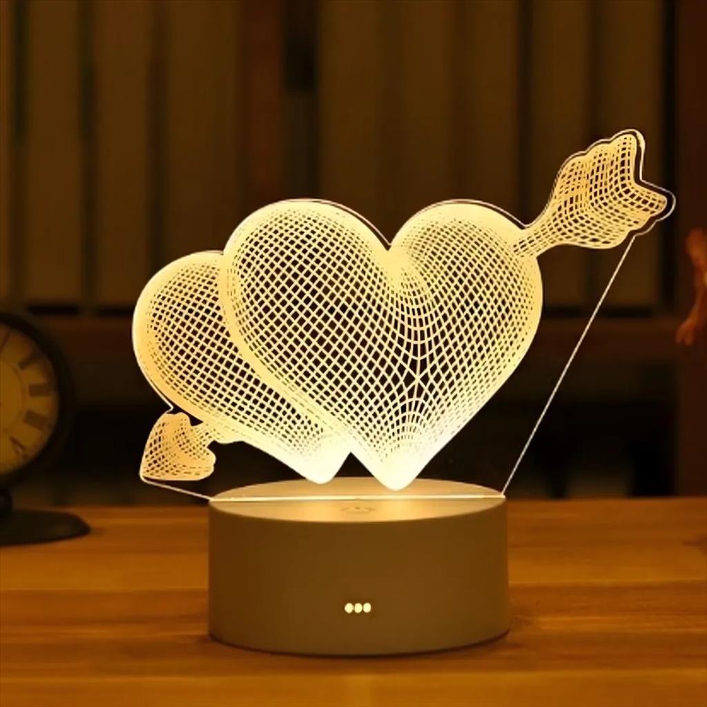 GAME FIGURINE HEART 3D EXTRALINK NIGHT LAMP 56359