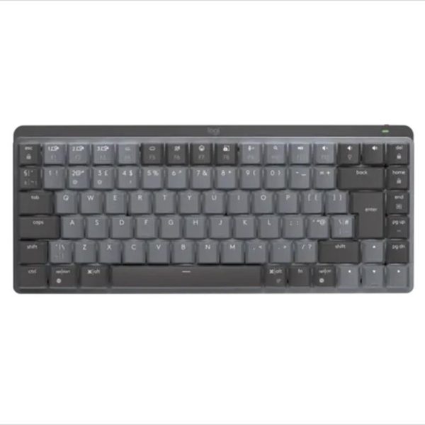 KEYBOARD WIRELESS LOGITECH MX MECHANICAL MINI MINIMALISTIC TACTILE QUIET switch Graphite Logi Bolt, w/Bluetooth, 920-010780