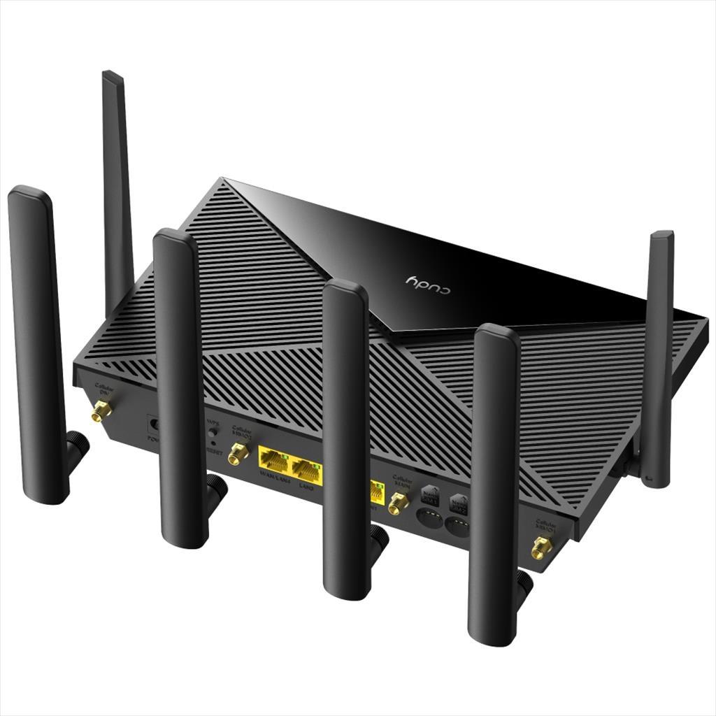 NET ROUTER WIRELESS DUAL BAND AX1800 4G LTE Cat18 CUDY LT18 w/6 antennas, 1x WAN 10/100/1000 port, 4x LAN 10/100/1000 ports - Image 2
