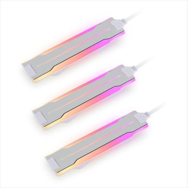 SIDE ARGB KIT (Triple Pack) FOR LIAN LI PERFORMANCE FANS (UNI FAN P28 ; GA ll Trinity Performance 360 AIO fans), White P28ARGB-W