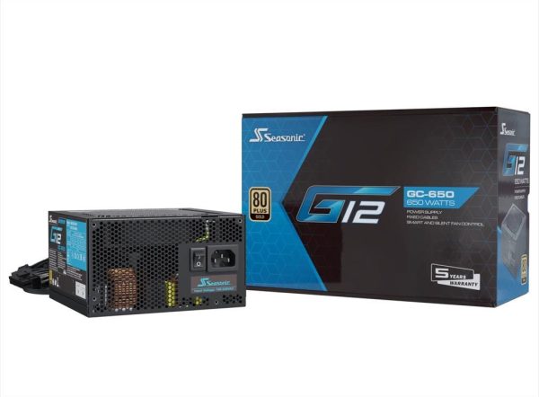 Psu 650w seasonic 80+ gold, g12-gc-650