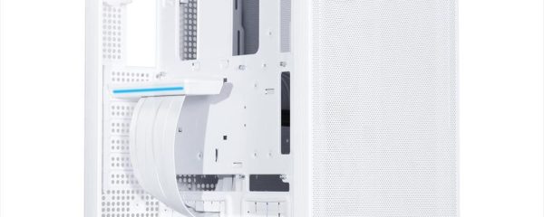CASE LIAN LI ATX SUP01W WHITE, 3-side MESH, Small Tower w/ Tempered glass, dual ARGB STRIPS, PCIE 4.0 RISER, 3x 120mm PWM fans, USB 3.1 TYPE-C